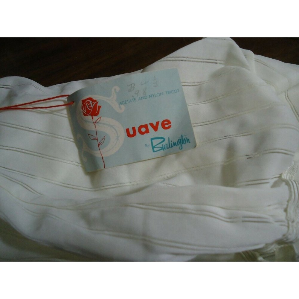NOS Vtg 60s Suave Burlington Striped Sheer Nylon Acetate Blend Panties sz 5 USA
